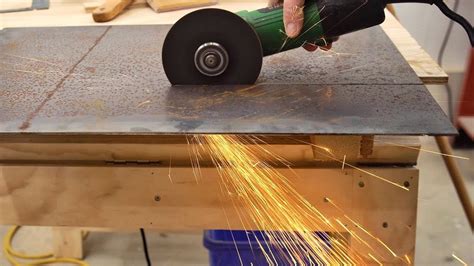 cutting sheet metal with angle grinder|cutting guide for angle grinder.